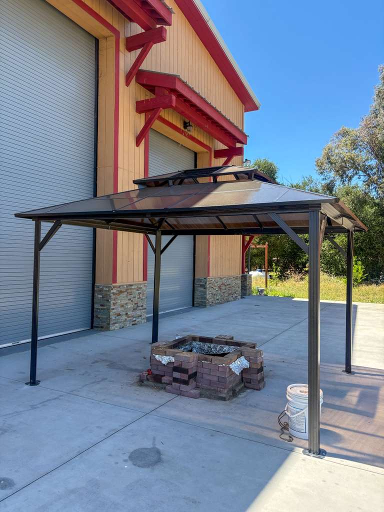 Pergola & firepit install